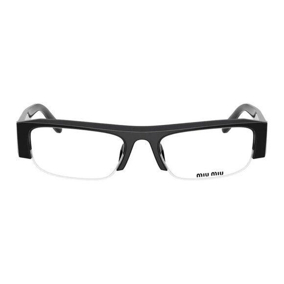 NEW MIU MIU MU B07S 16K08N EYEGLASSES BLACK WOMEN EYEWEAR MIU MIU SMU B07 16K08N